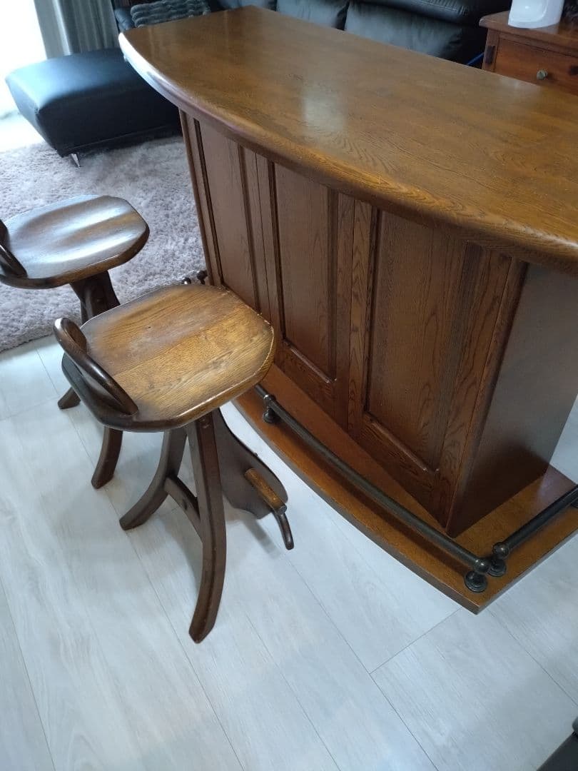 「ライチ」アンティーク　ホームバーカウンター（引き取り＆発送相談）