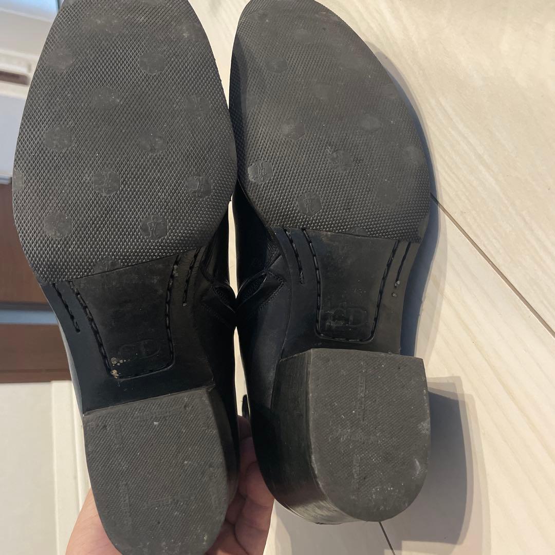 Dior homme ブラックレザー ヒールブーツ 41