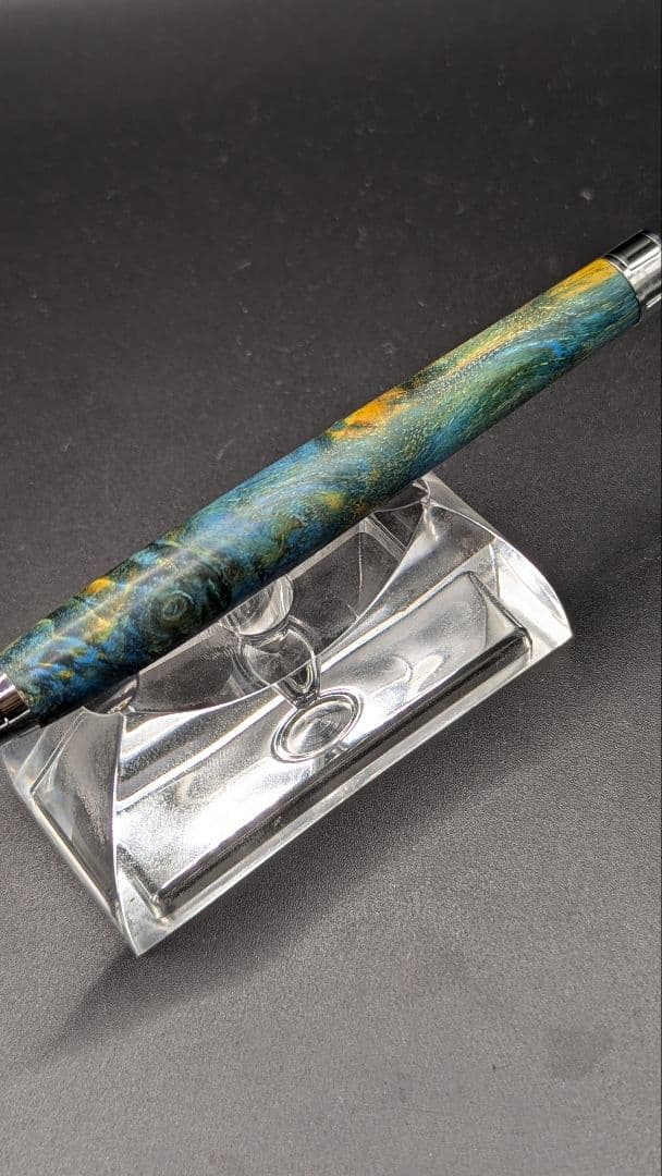 452ペン工房翌檜　スタビライズドウッドバーチバール　木軸シャーペン　ボールペン