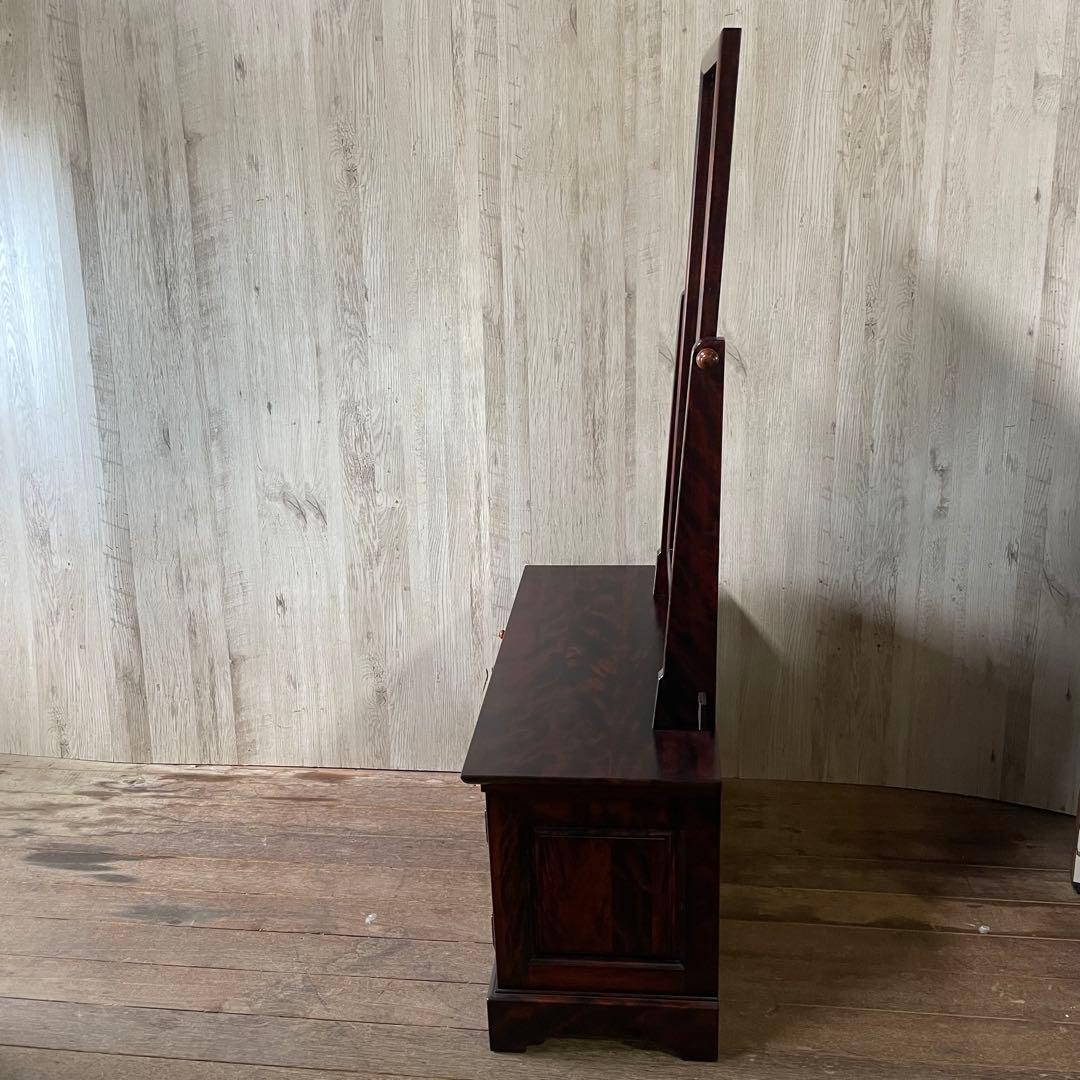 九州民芸家具 ミラードレッサー 化粧台 天然木 桜 アンティーク家具 和家具