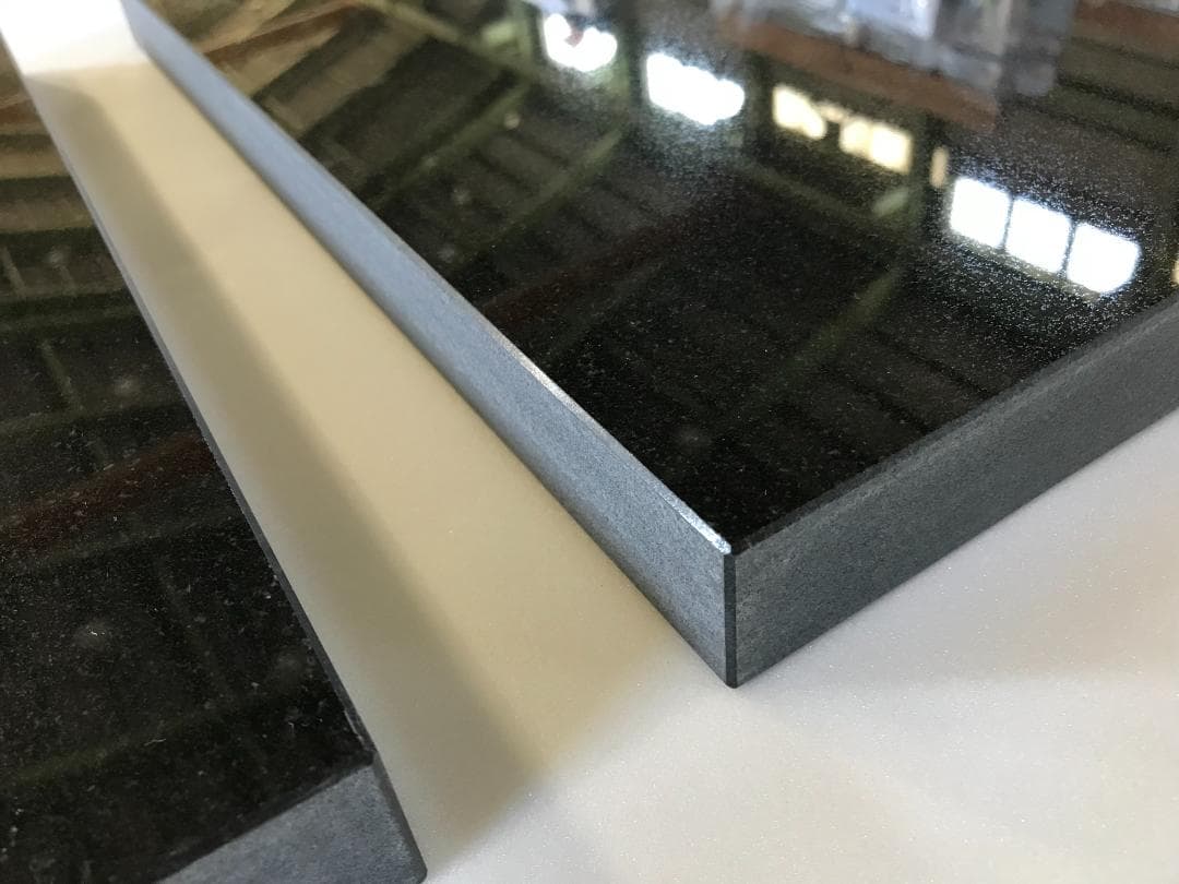 天然黒御影石 オーディオボード●280×250×25● 2枚　ペア●送料無料