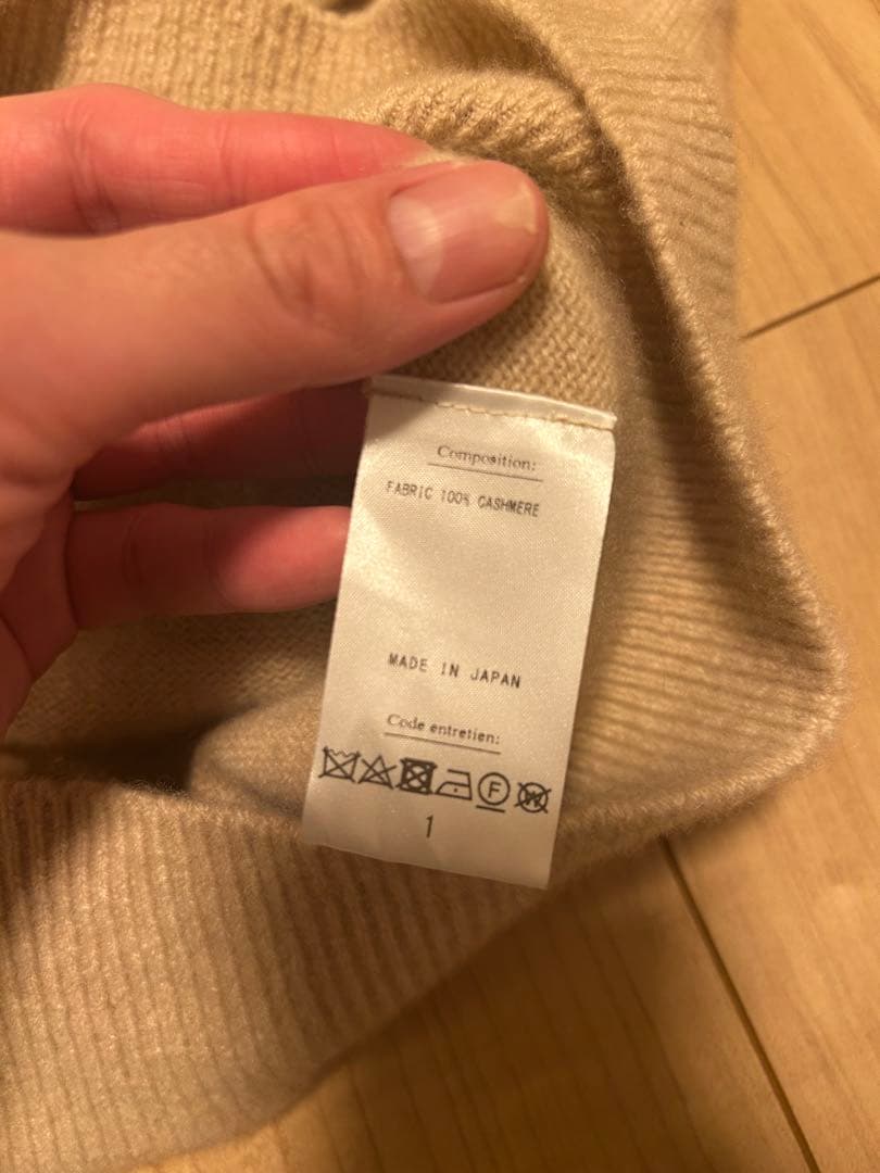 HERILL WHOLEGARMENT PULLOVER カシミヤ　ニット