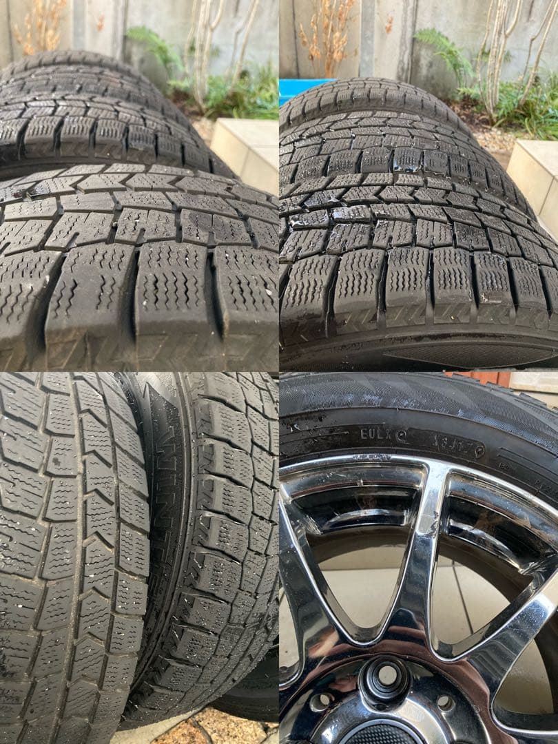 【希少】15インチメッキホイール　スタッドレスタイヤ付　4本セット