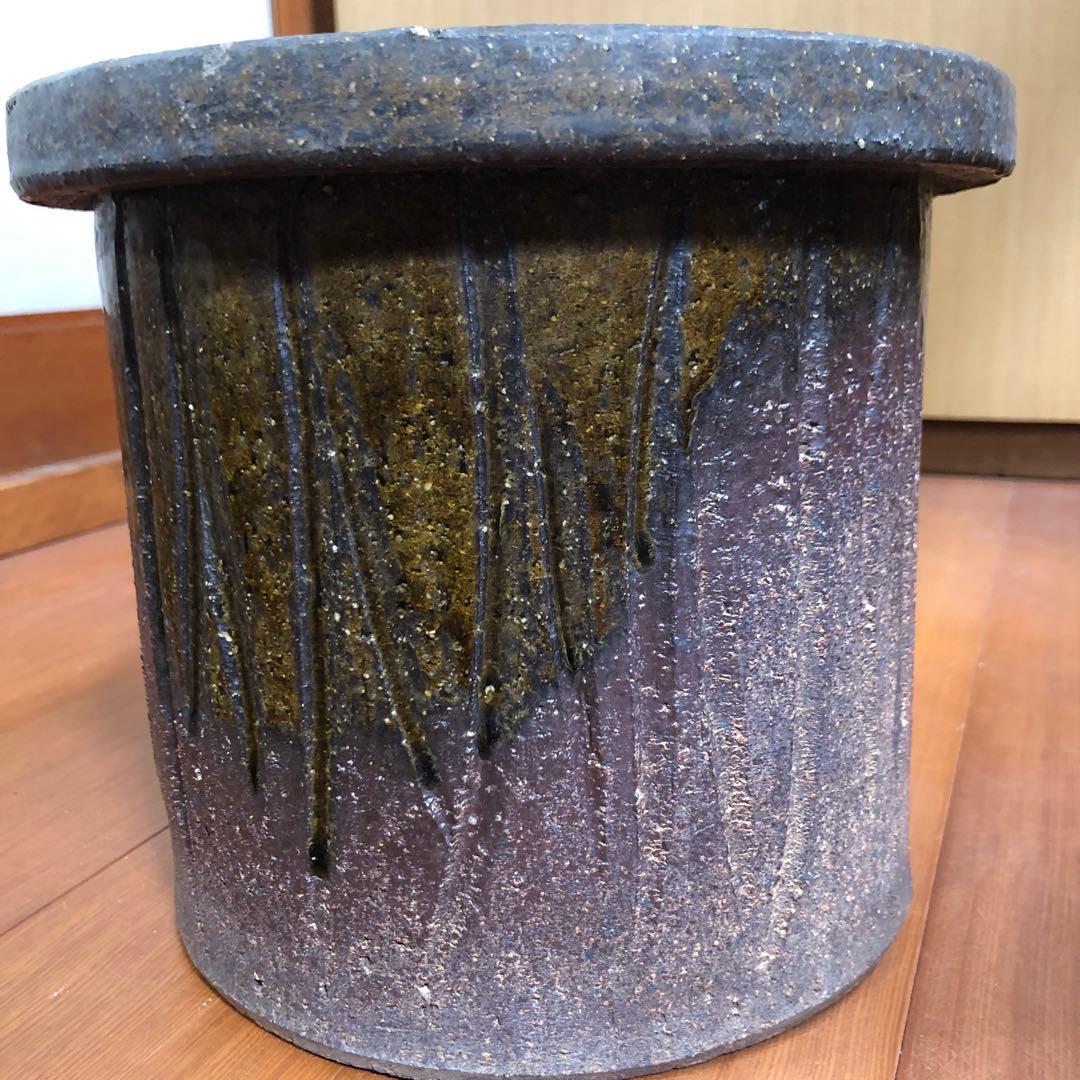 土地の風合いと紫茶色のグラデーション 花台 テラスチェア テーブル 日本伝統工芸