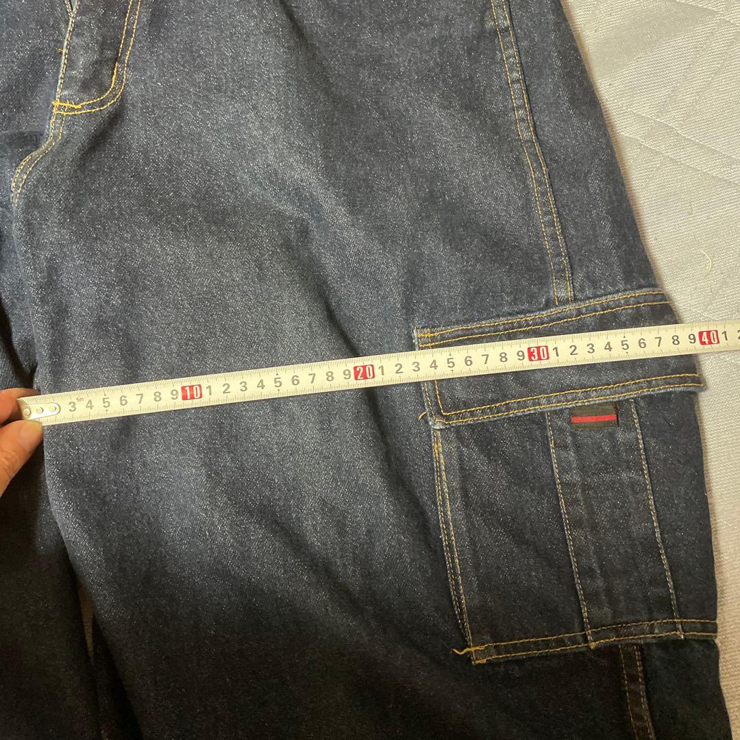FUBU フブ　 激レア❗️ワイドカーゴパンツ　ウエスト36 激太ジーンズ　デニム