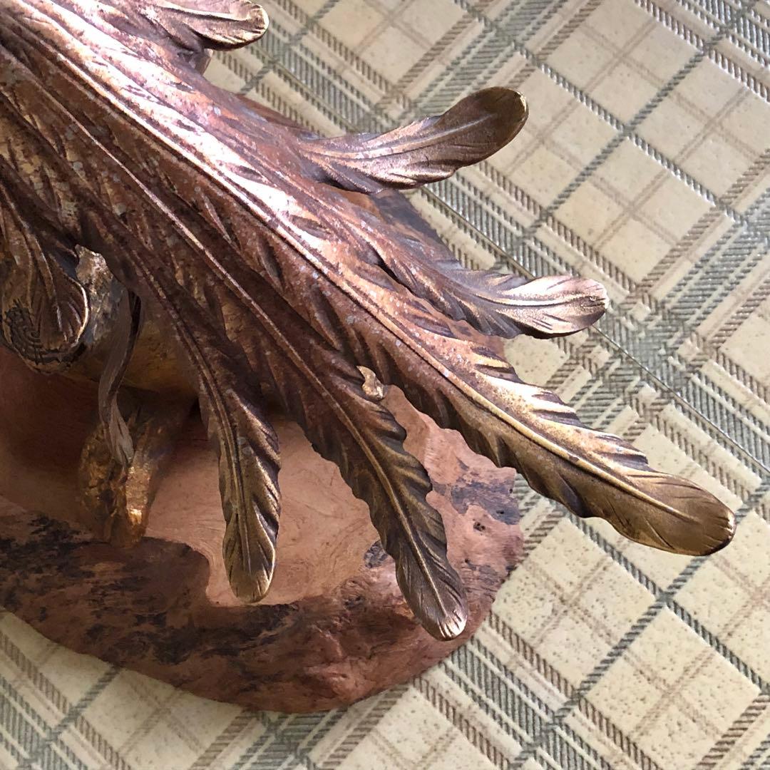 桐鳳凰　村田宏　鉄製　本体高さ65cm 本体重量約9.4kg