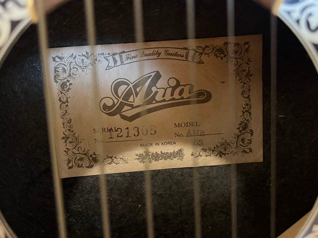 Aria AMB-BS エレアコギター サンバースト 美品