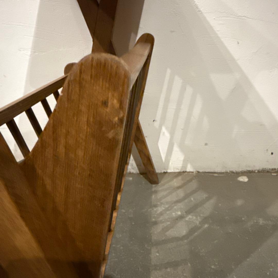 ヴィンテージ　サイドテーブル　ブックスタンド　マガジンラック