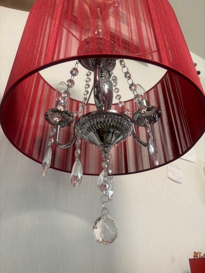 TOGA⭐️シャンデリア ✳︎赤✳︎照明器具