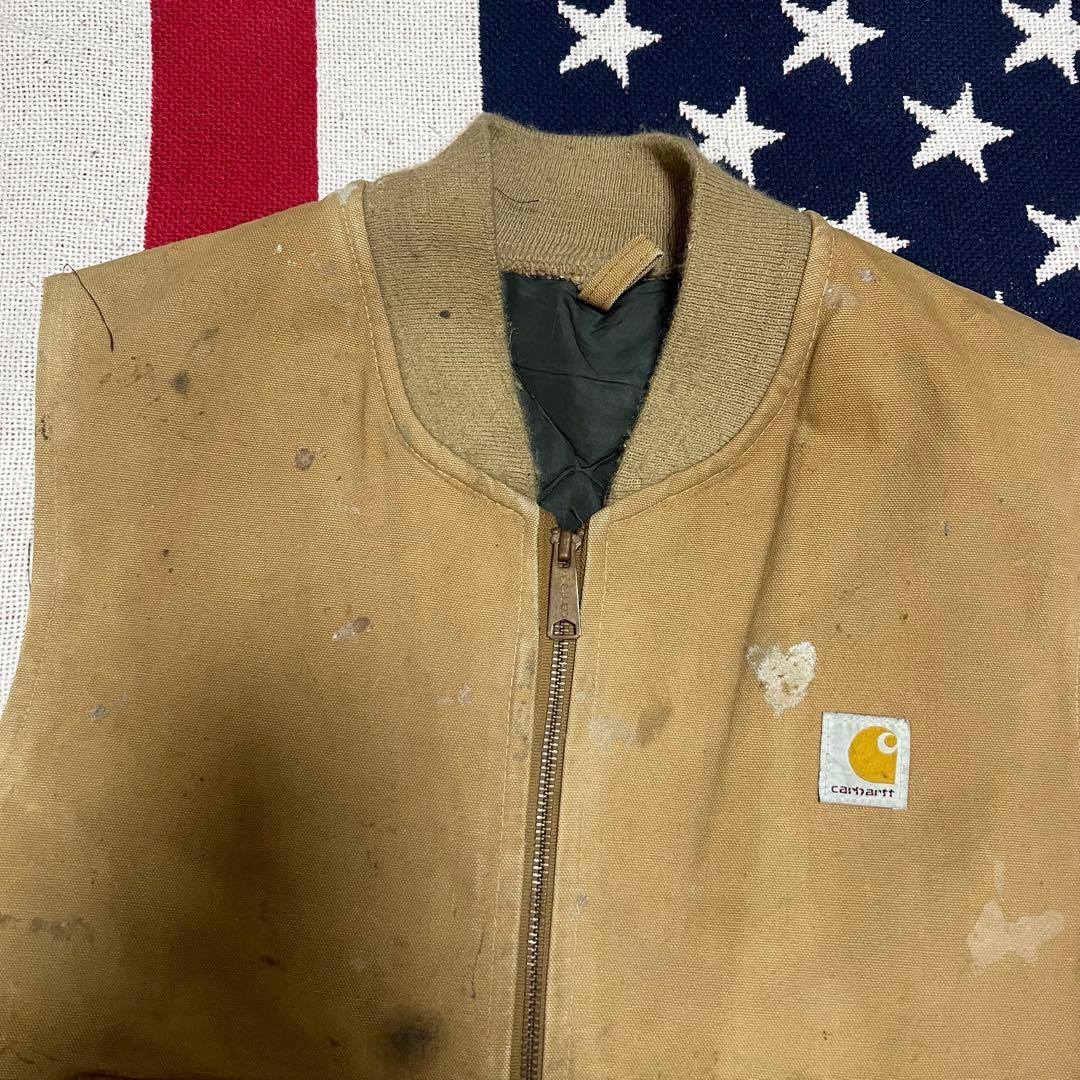 90s カーハートCarhartt ダッグベスト USA製　ヴィンテージ