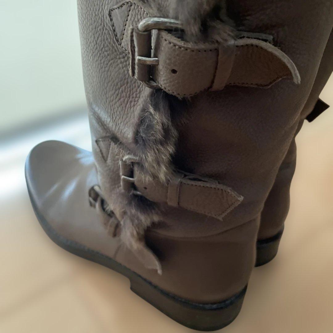コ*タ様 サルトル　SARTORE エンジニア ブーツ ラビットファー　レザー