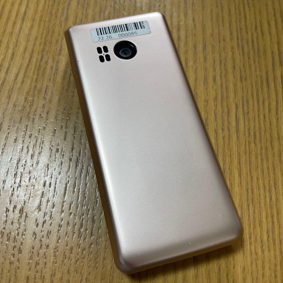 使用少 SIMフリー かんたん携帯11 ゴールド☆ A207SH ナノSIM