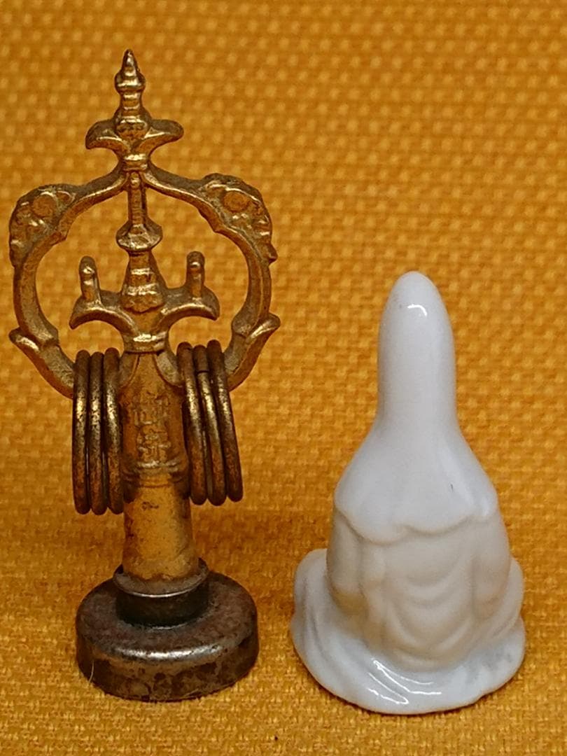 仏教美術　仏像　陶器　人形　銅製　置物　インテリア　工芸品　美術品　A2979