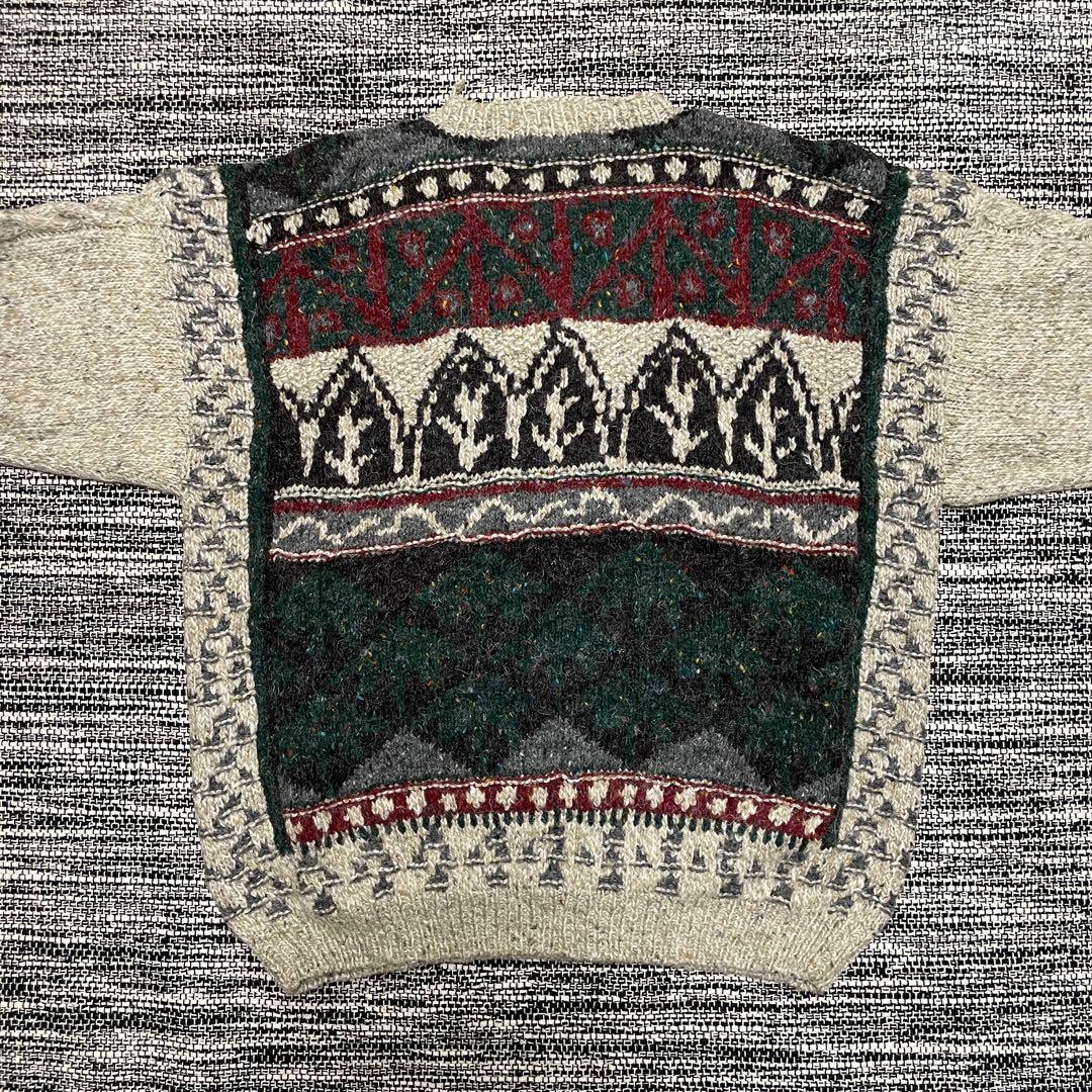 WOOLRICH 90s ローゲージニット ハンドニット 手編み XL