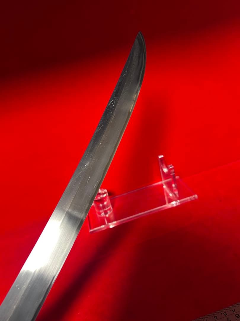 01580 鉈　剣鉈　先丸型　片刃　刃文綺麗　切味抜群　玉鋼　甲伏鍛　未使用品