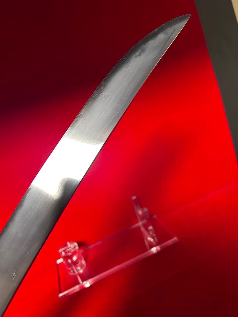 01580 鉈　剣鉈　先丸型　片刃　刃文綺麗　切味抜群　玉鋼　甲伏鍛　未使用品