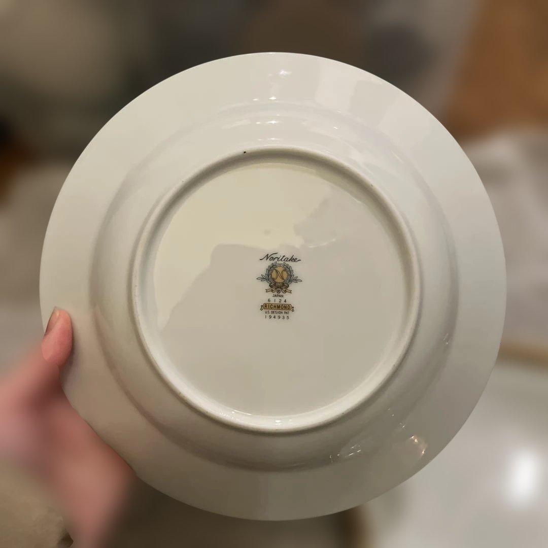 【Noritake】金縁深皿 3枚セット