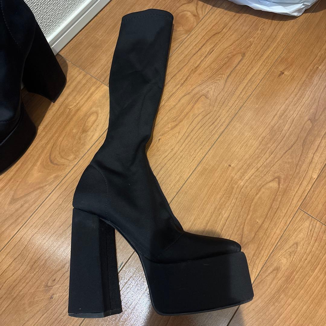 Darich Mサイズ　ウルトラストレッチロングブーツ黒ブラック　ダーリッチ