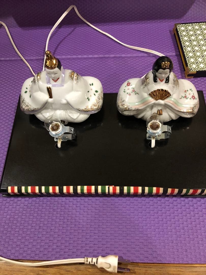 雛人形　彩絵あかり雛