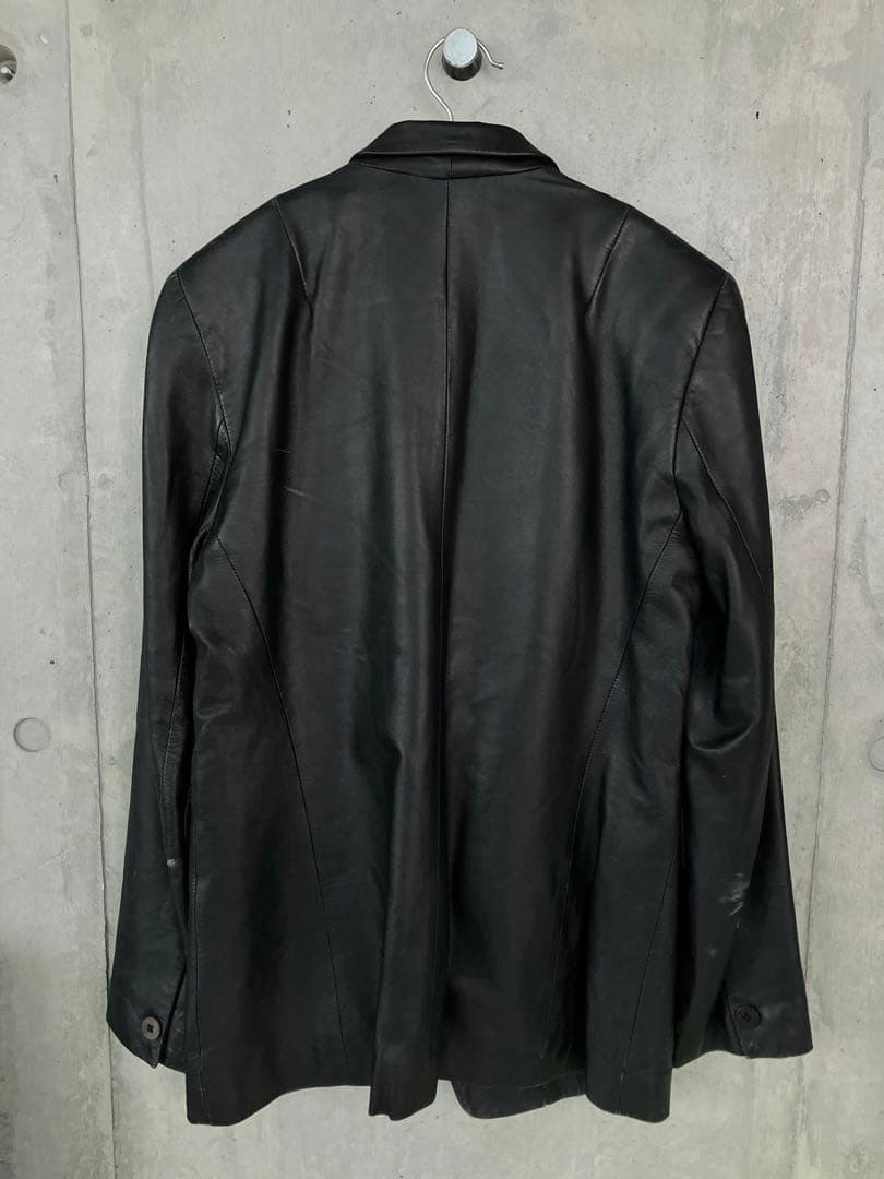 DKNY ラムレザー　テーラードジャケット　本革