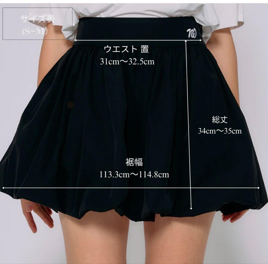 【完売品】rufflog ラフロッグ　レディース ゴルフ スカート M 黒