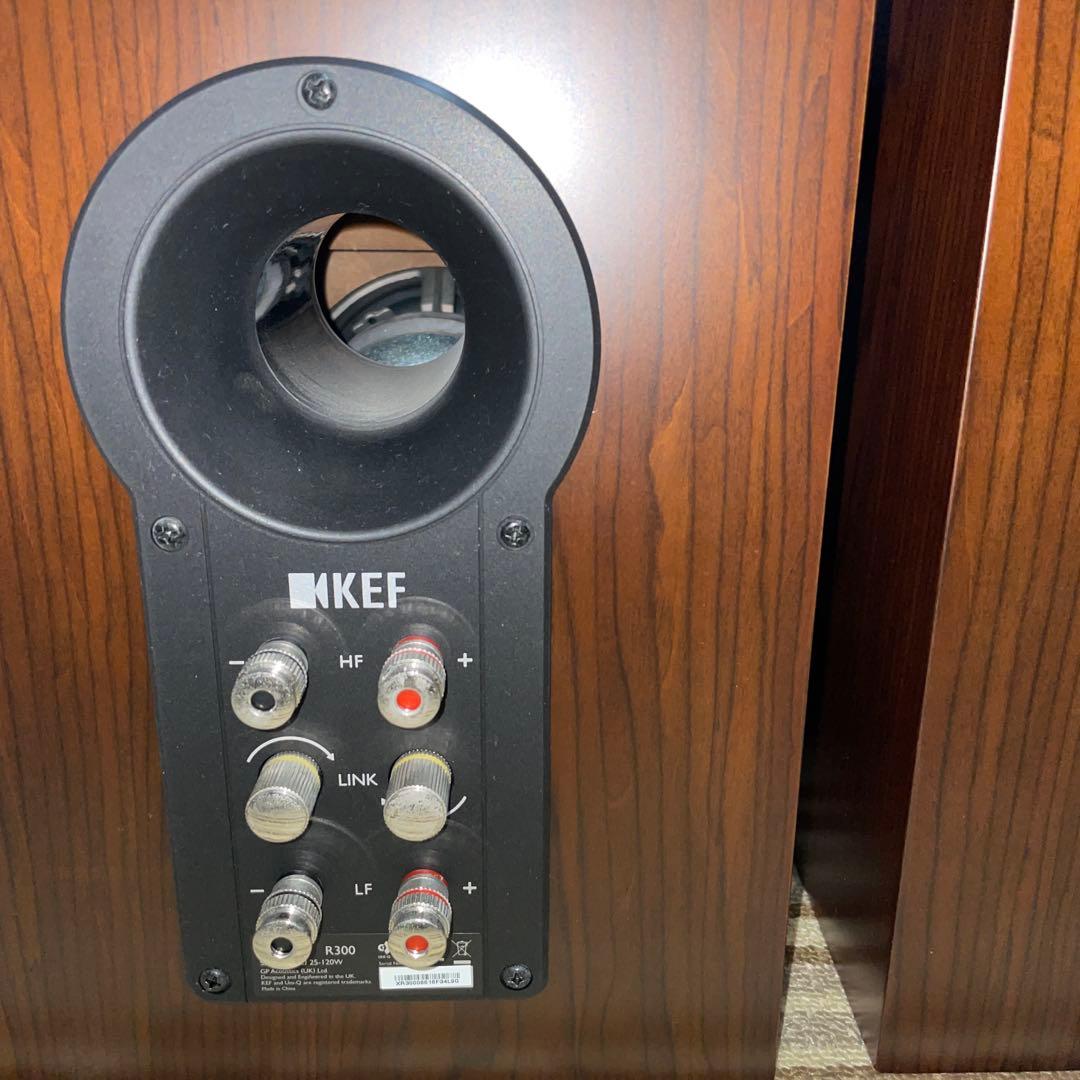 KEF R300 スピーカー ペア ウォールナット