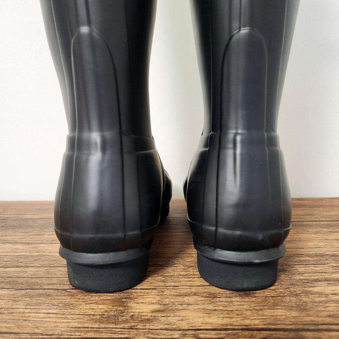 【極美品】HUNTER レインブーツ ロング UK8 ブラック
