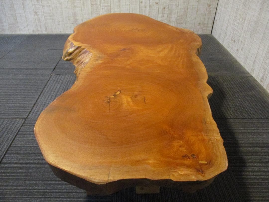 # 1534■　欅　ケヤキ　丸テーブル　輪切り　テーブル　ローテーブル　座卓