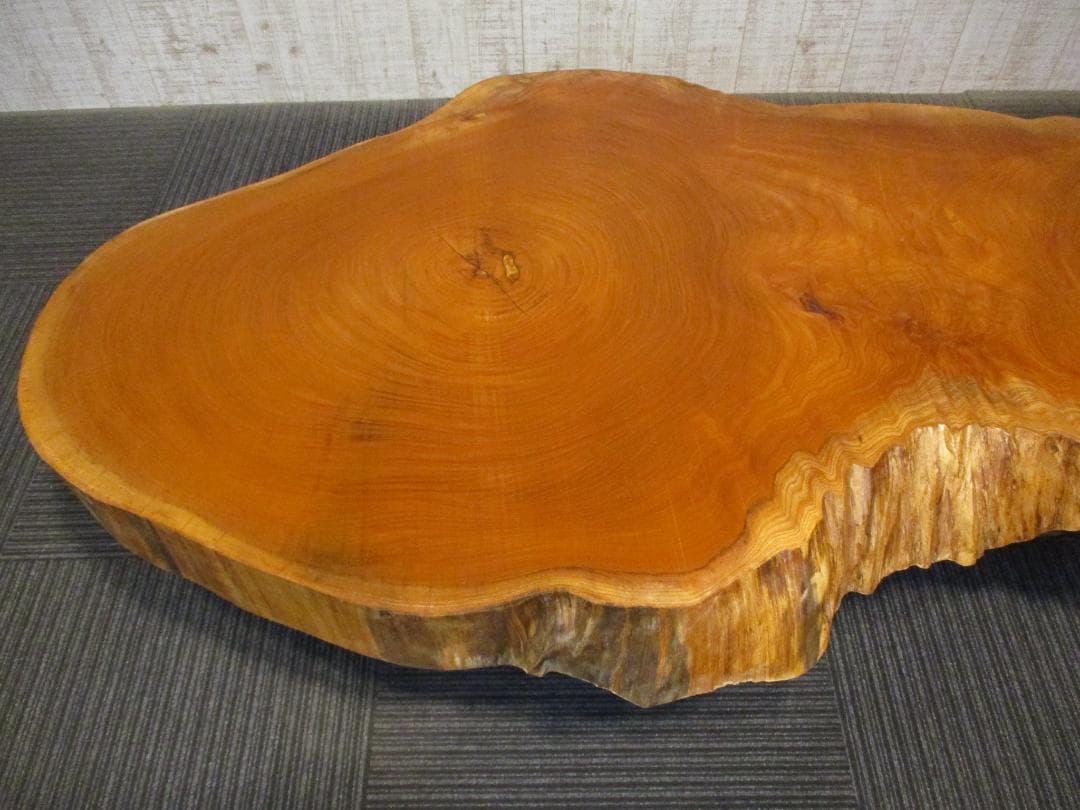 # 1534■　欅　ケヤキ　丸テーブル　輪切り　テーブル　ローテーブル　座卓