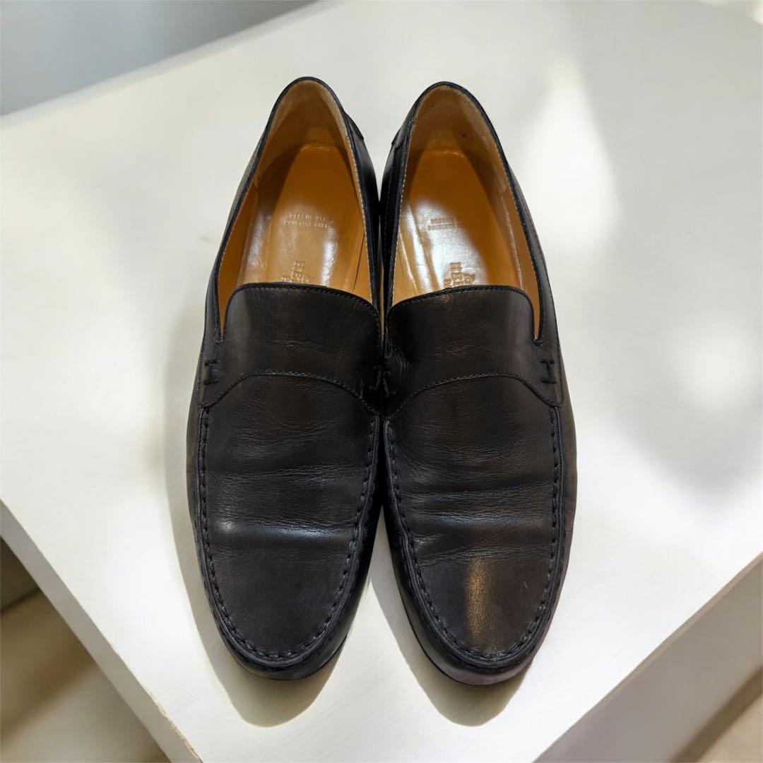 HERMES ローファー レザー スリッポン 38