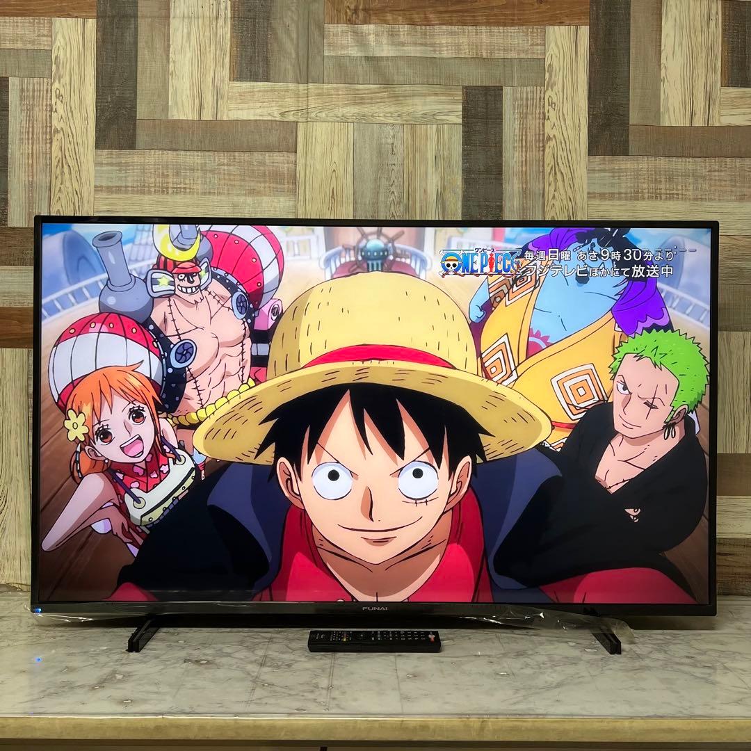 リクエスト価格全国送料込フナイ50V型液晶4Kチューナー内蔵、見ながら録画HDD