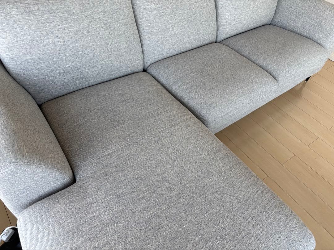 ニトリ　カウチソファ　グレー