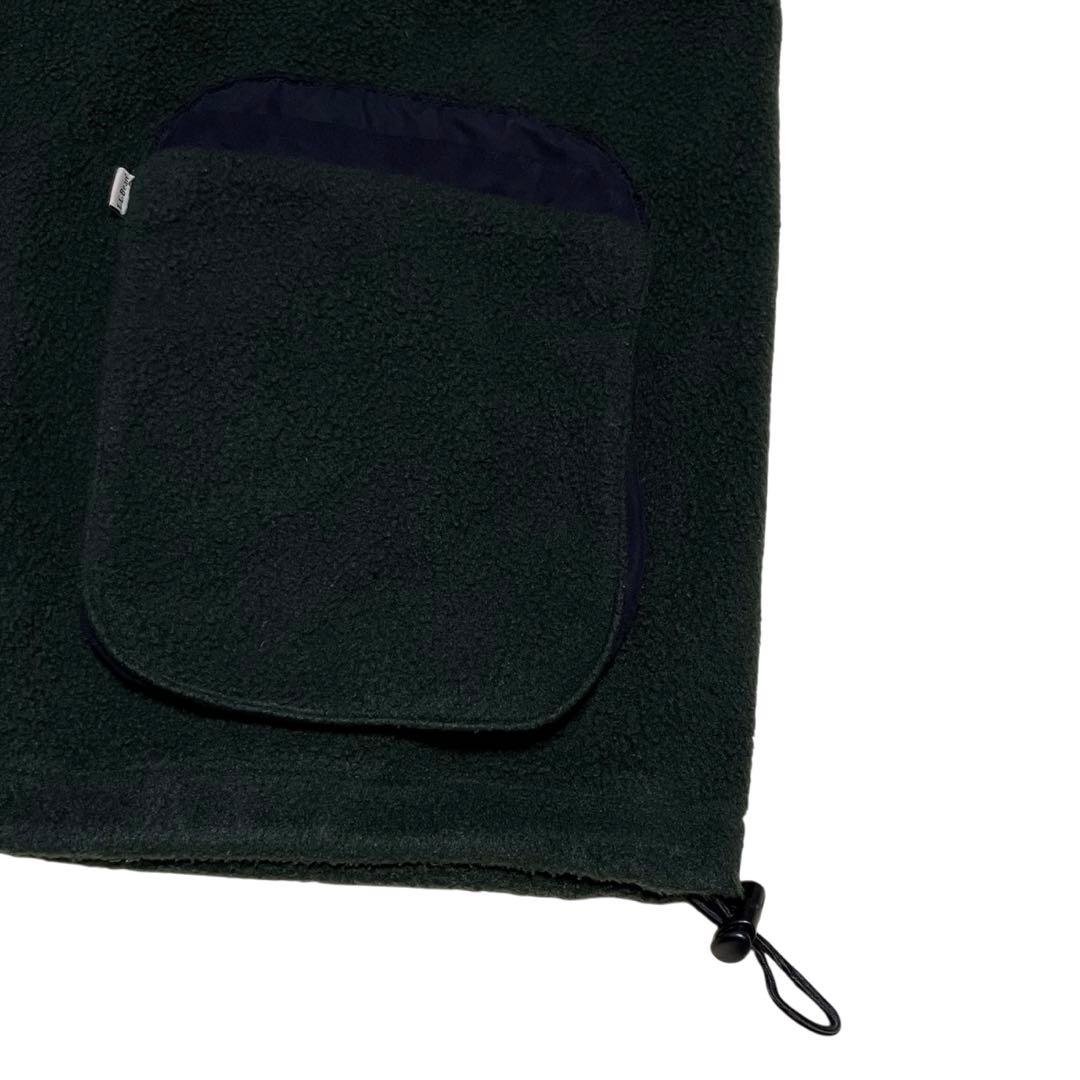 L.L.BEAN ハンティングフリースベスト フルジップ テック ツートン