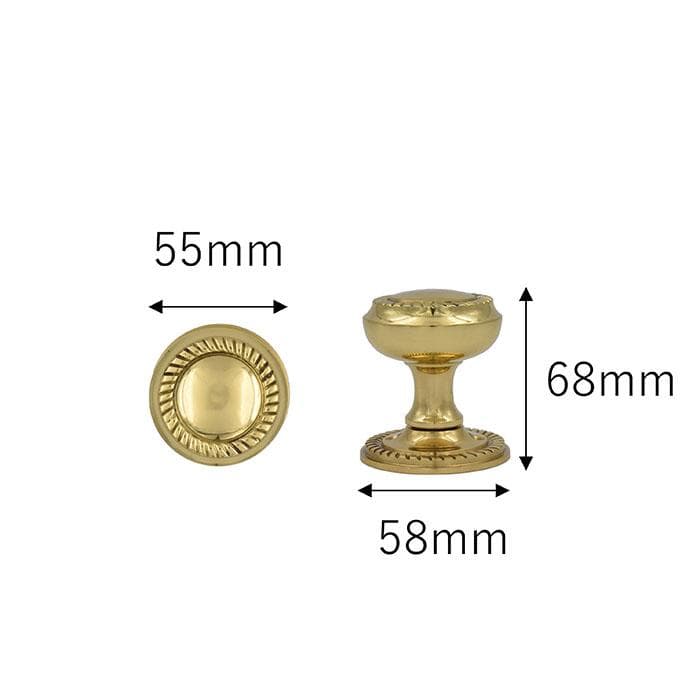 真鍮製ドアノブ　ジョージアンラウンド