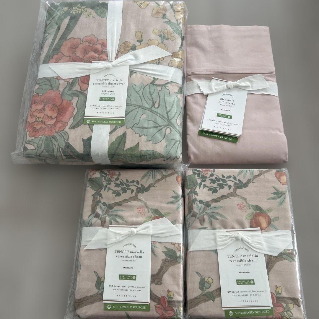 グイーンの掛け布団・枕カバーセット　ポータリバーン　Pottery Barn