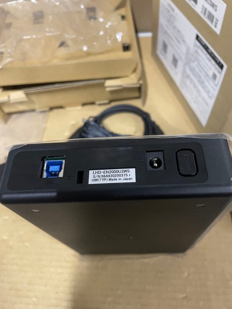 ロジテック 外付け HDD ハードディスク 2TB LHD-EN2000U3WS