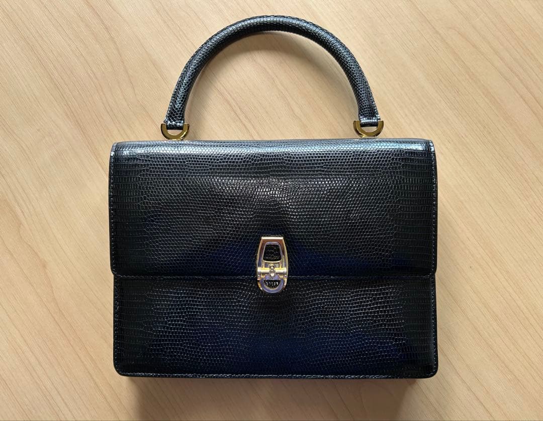 和光　WAKO 銀座和光 ハンドバッグ　クロコ　フォーマル