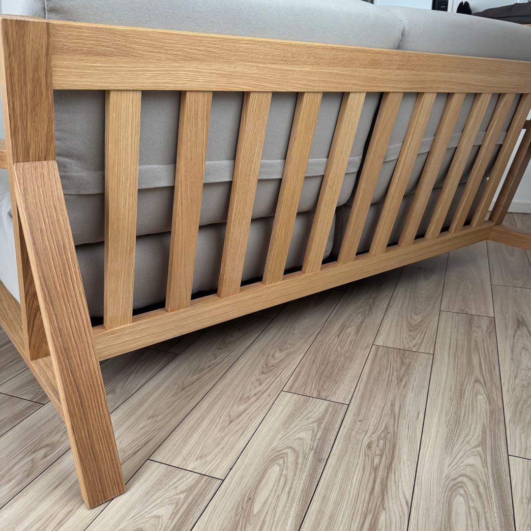 無印良品 ソファ本体2.5シータ－　木製フレームウレタンポケットコイル 注意あり