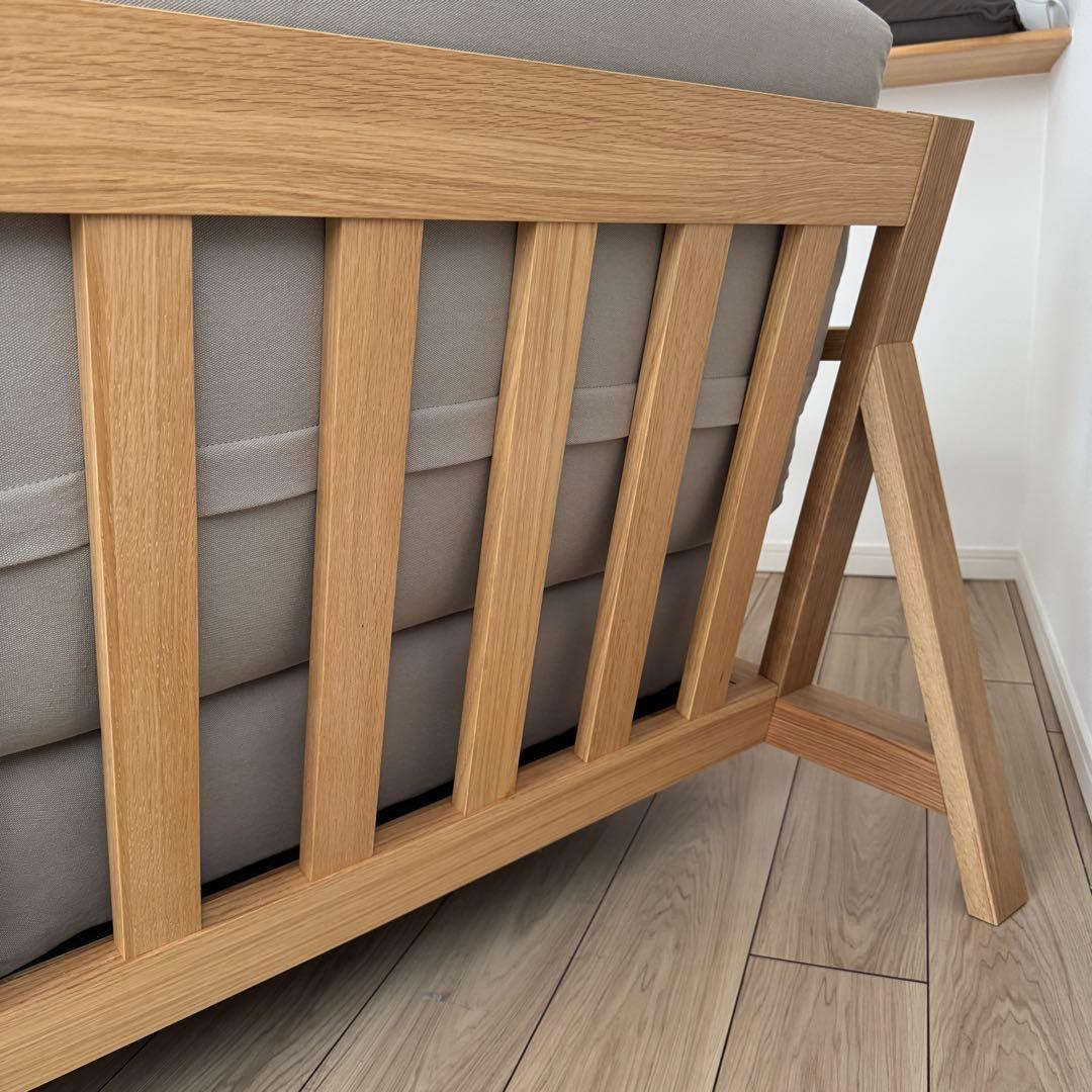 無印良品 ソファ本体2.5シータ－　木製フレームウレタンポケットコイル 注意あり