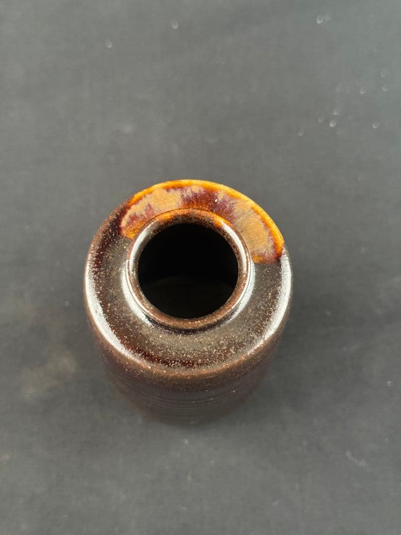 遠州七窯 近江膳所焼 陽炎園作 大名物 出雲肩衝写茶入 茶道具