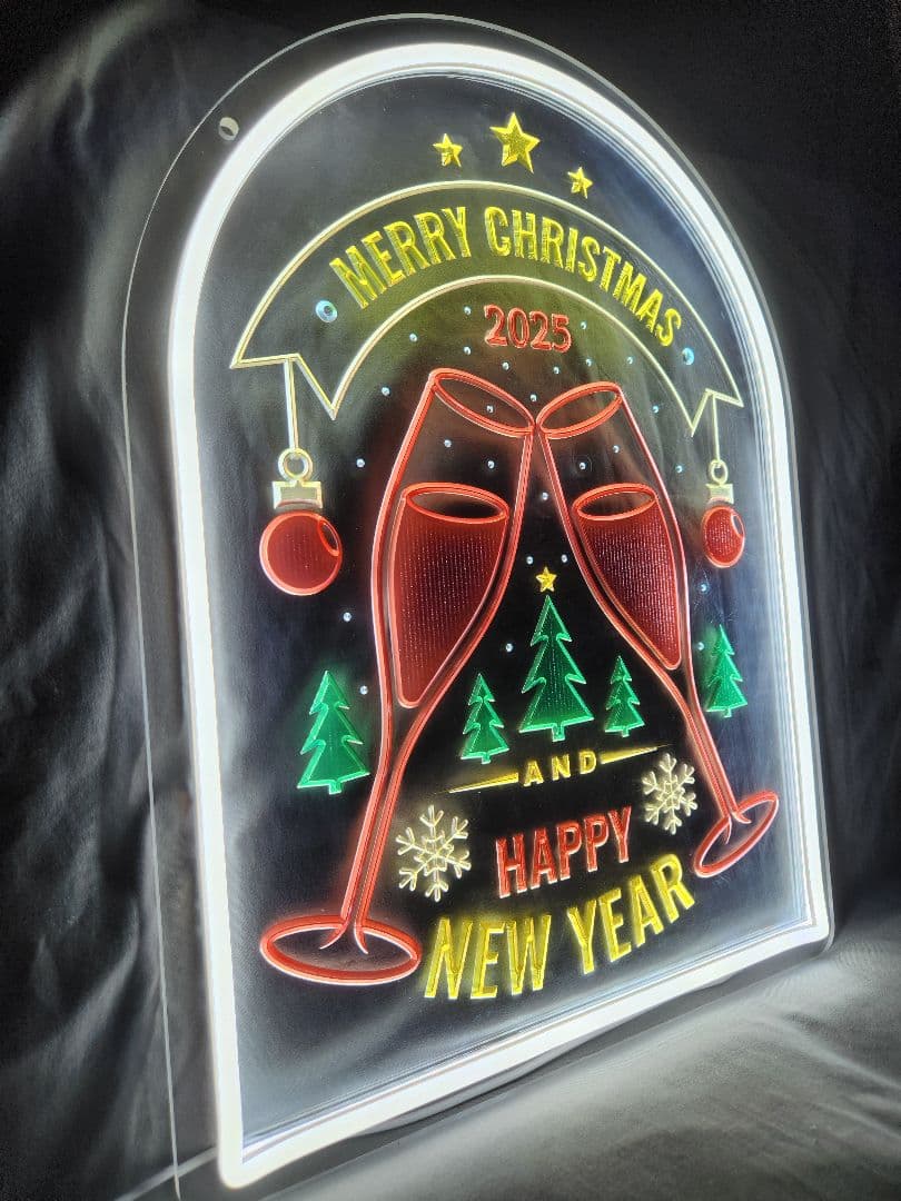 【ラスト１点】クリスマス　新年　ネオンサイン 　装飾　インテリア　照明