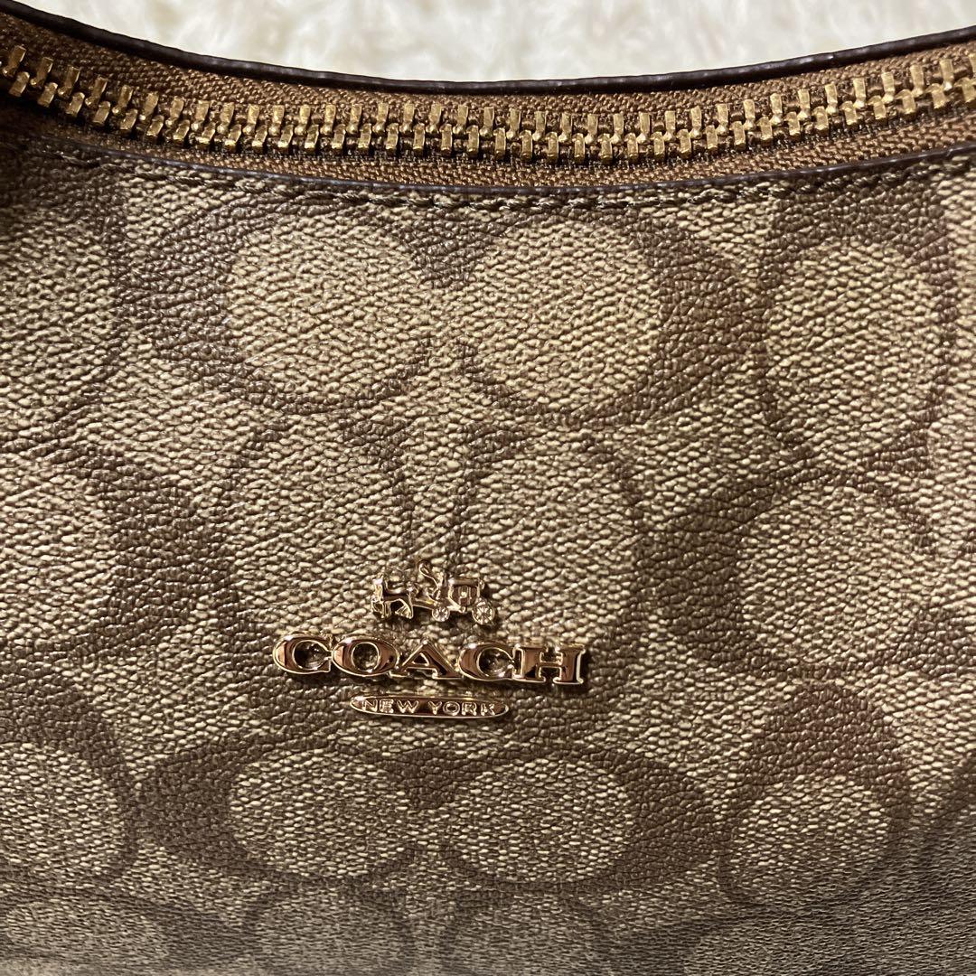 美品【COACH】コーチ シグネチャー 2WAY ショルダー　ハンドバッグ