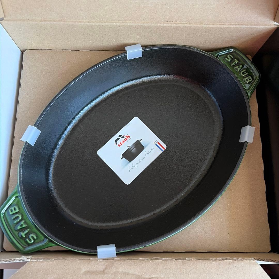 ストウブホットプレート　バジルグリーン　新品未使用