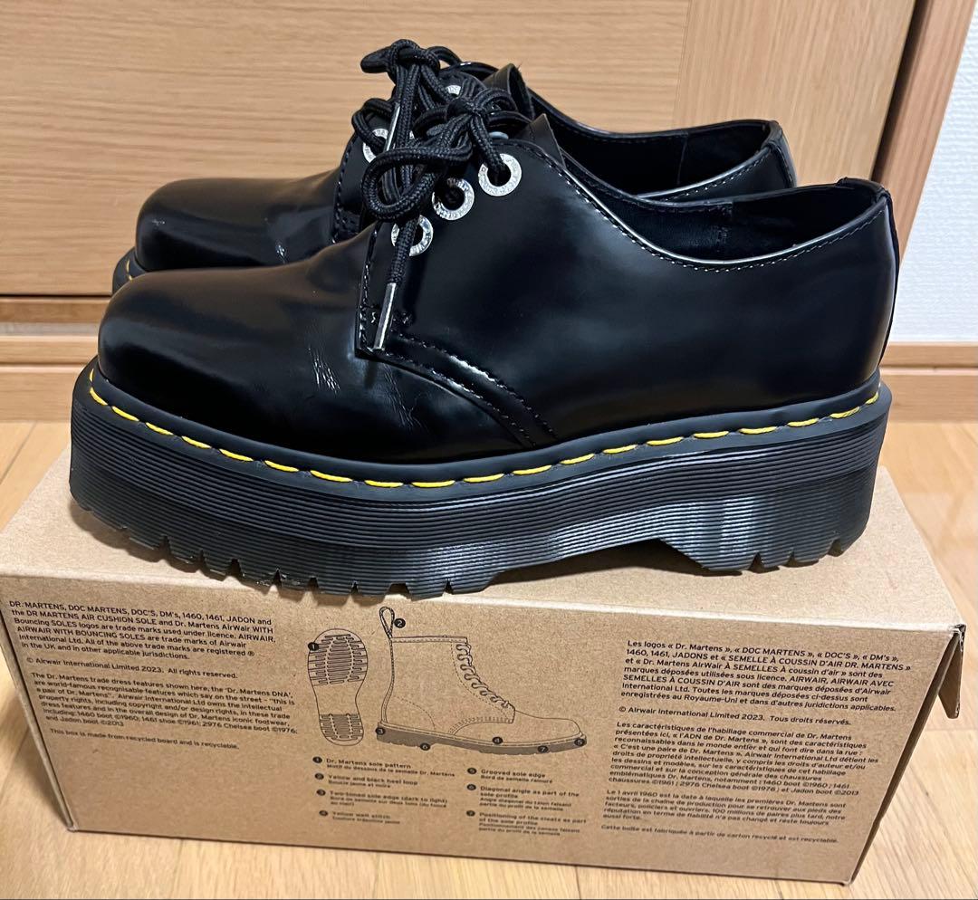 ドクターマーチン 1461 スクエア 31299001 厚底 3ホール