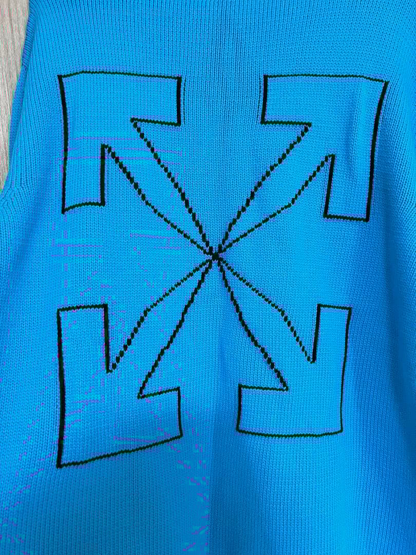 美品　Off-White オフホワイト　ニット　メンズ　XL