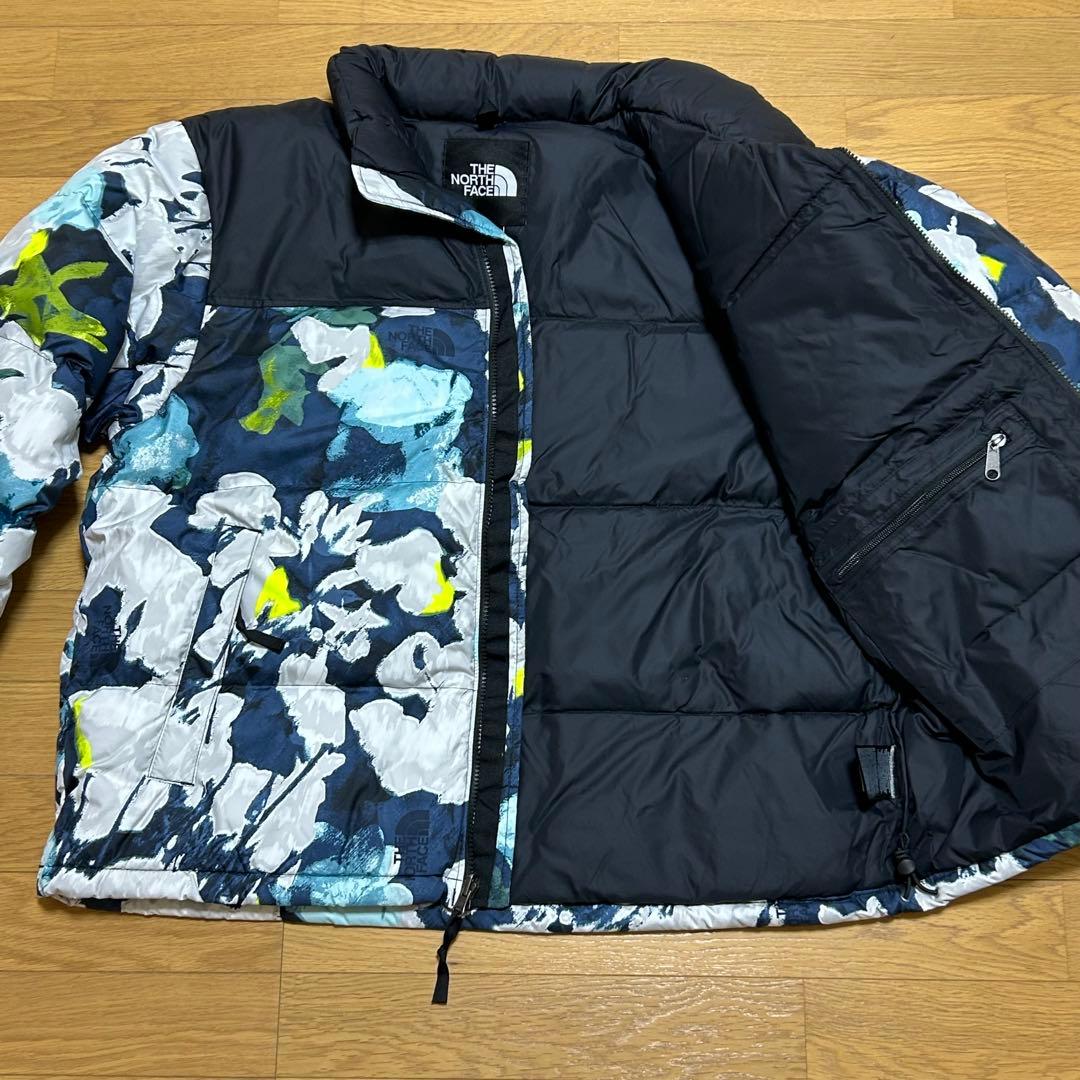 US ノースフェイス 1996レトロ ヌプシ　ダウンジャケット花柄XL