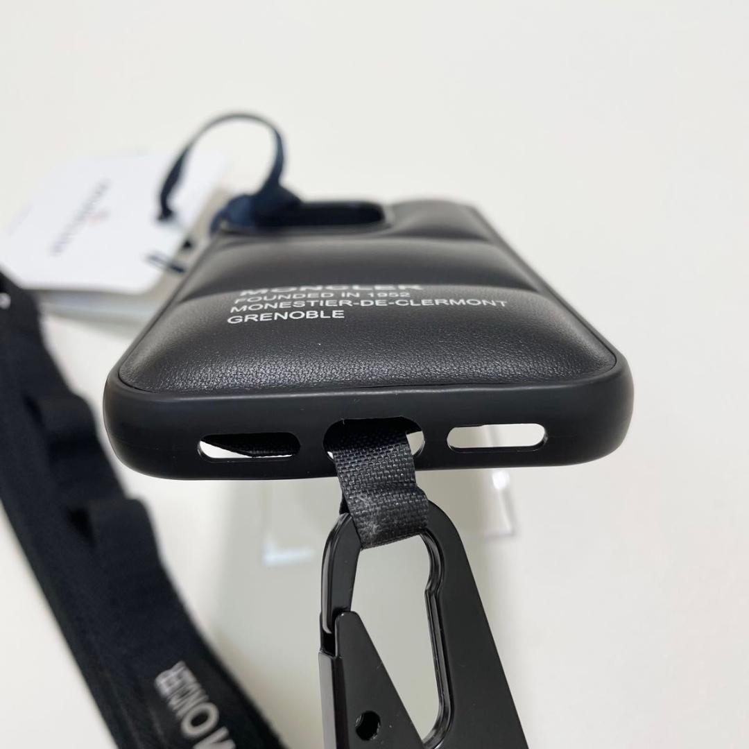 モンクレール iPhone15 Pro ケース キルティング 黒 新品未使用