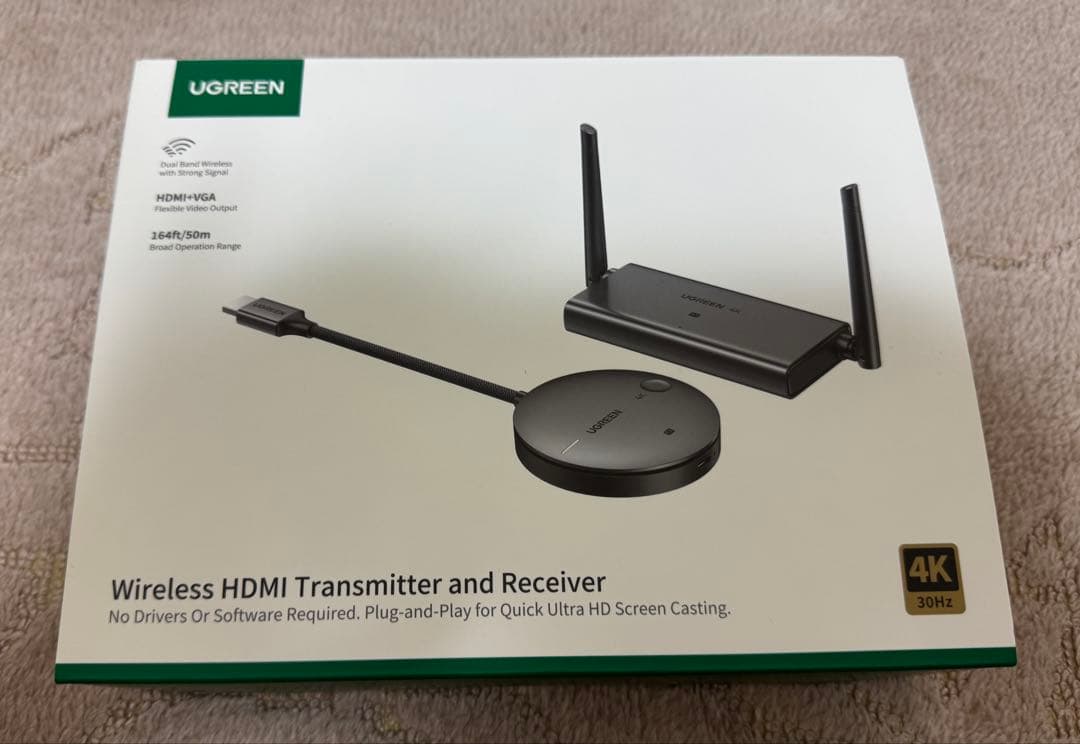 s*u様 UGREEN ワイヤレスHDMI 無線 ワイヤレス送受信機