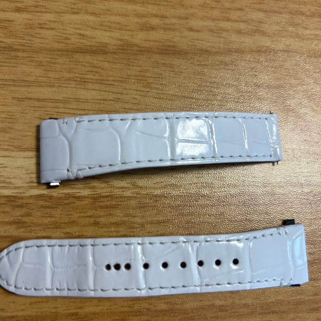 Cartier サントスドゥカルティエ　ホワイトレザーベルト MM 用