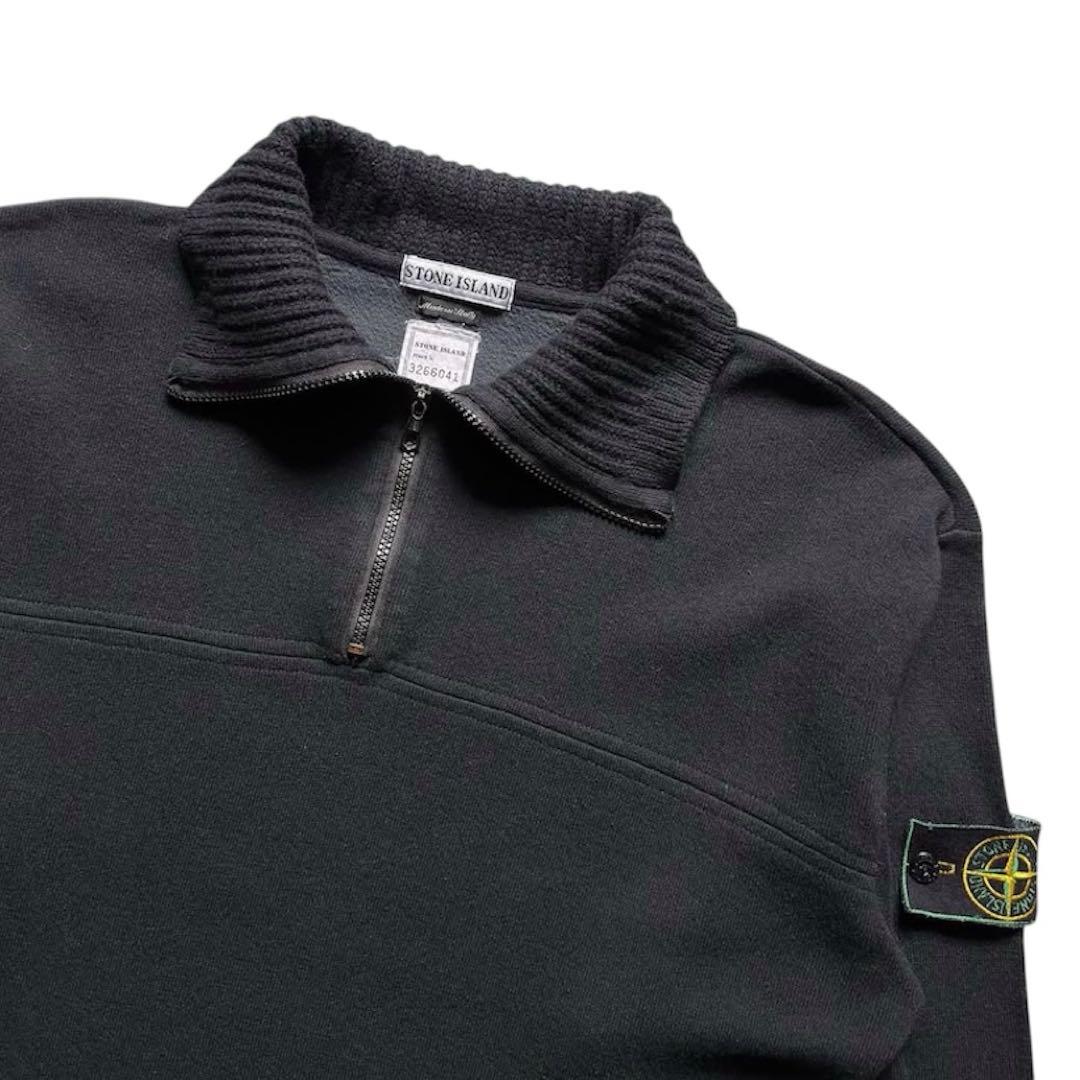 トップス 95AW stone  Half Zip Wool Pullover